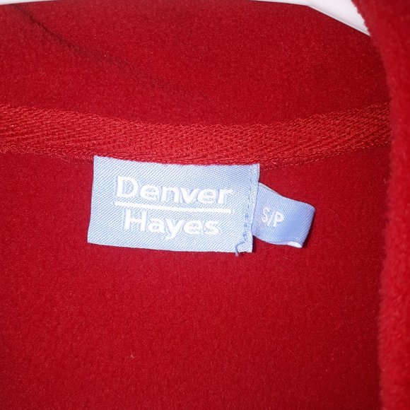 Cozy Denver Hayes Red Polar Fleece Vest Size Small - Picture 3 of 4